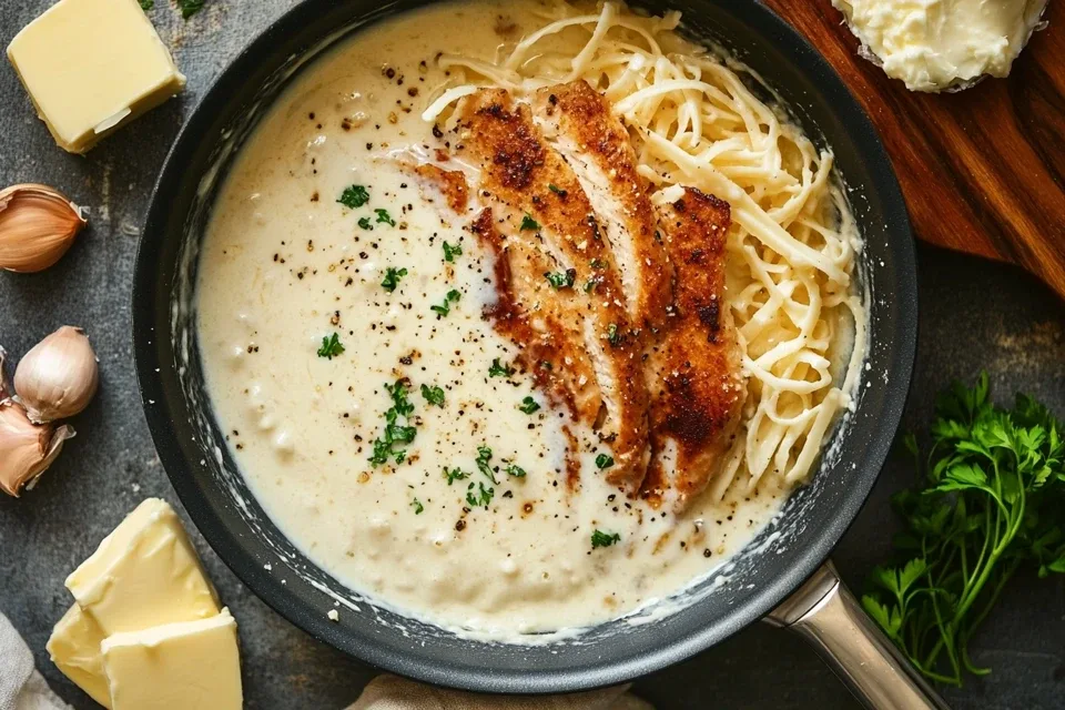 Blackened Chicken Alfredo