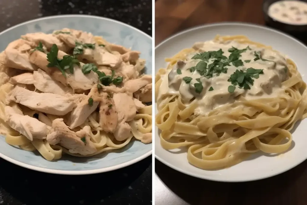 Chicken Alfredo vs. Fettuccine Alfredo