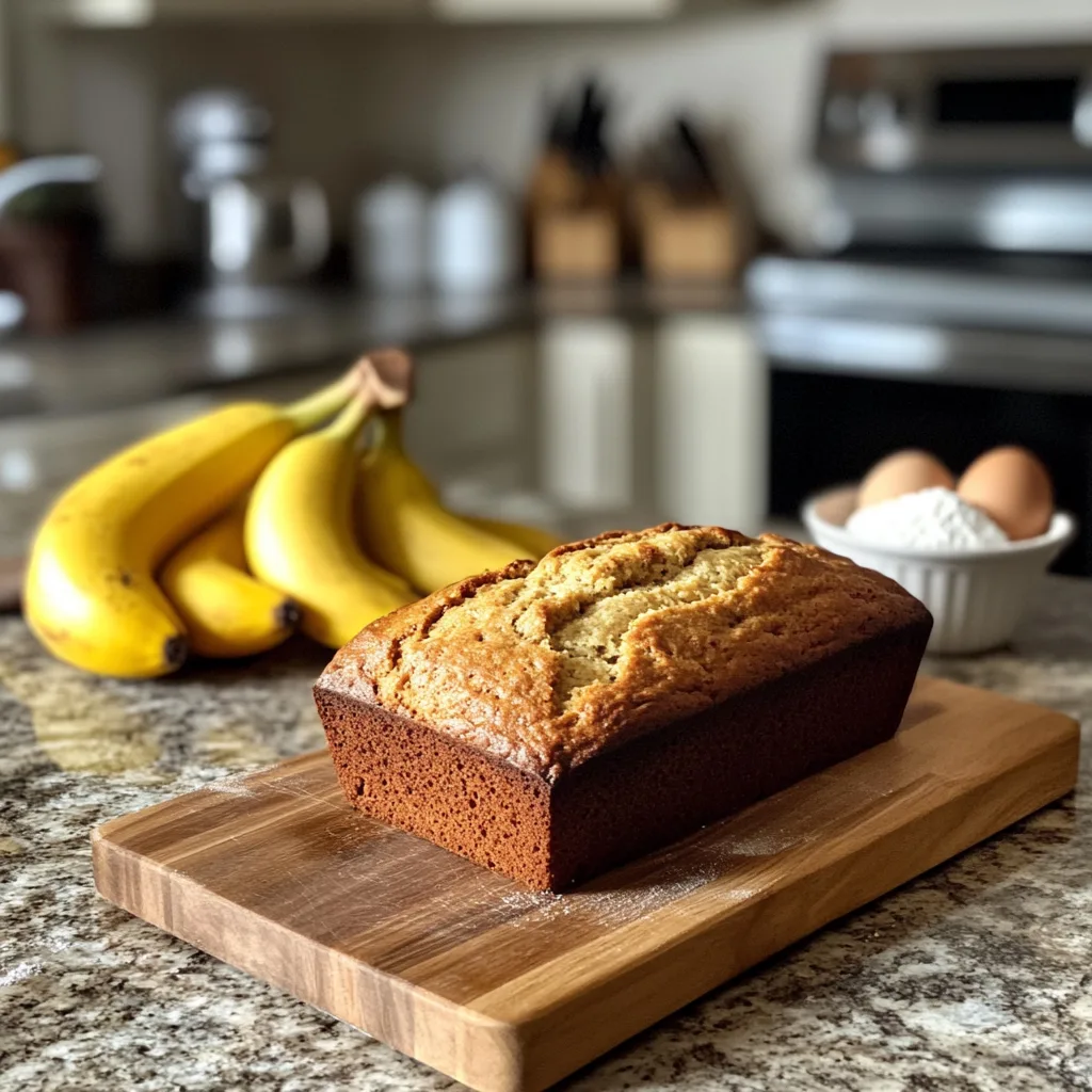 Easy 4 Ingredient Banana Bread Recipe: Moist, Simple, and Delicious