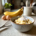 How to prepare banana bread batter with ripe bananas.