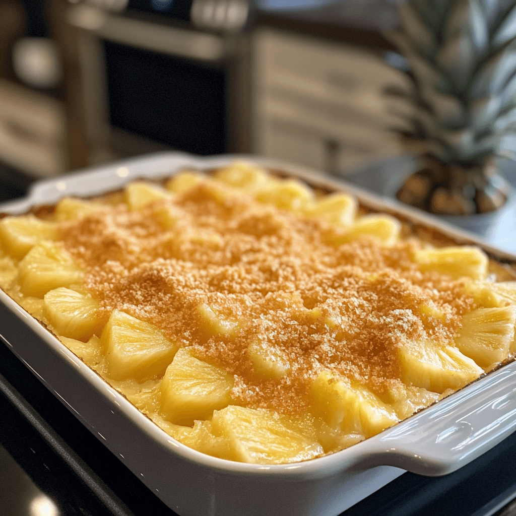Delicious Pineapple Casserole: A Sweet & Savory Classic