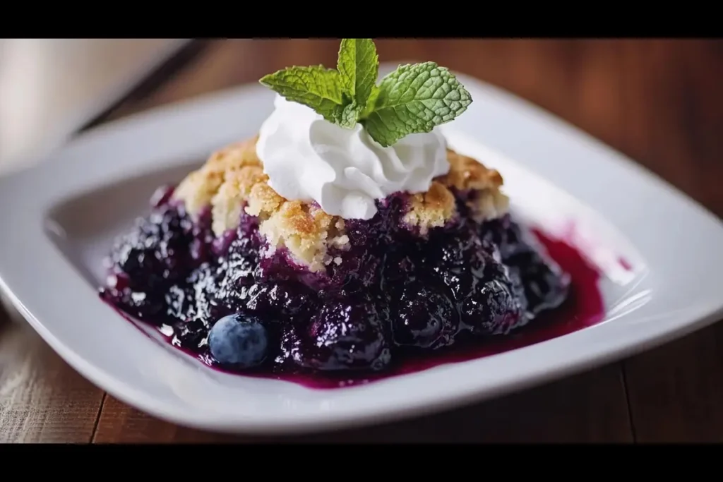 3-Ingredient Blueberry Cobbler