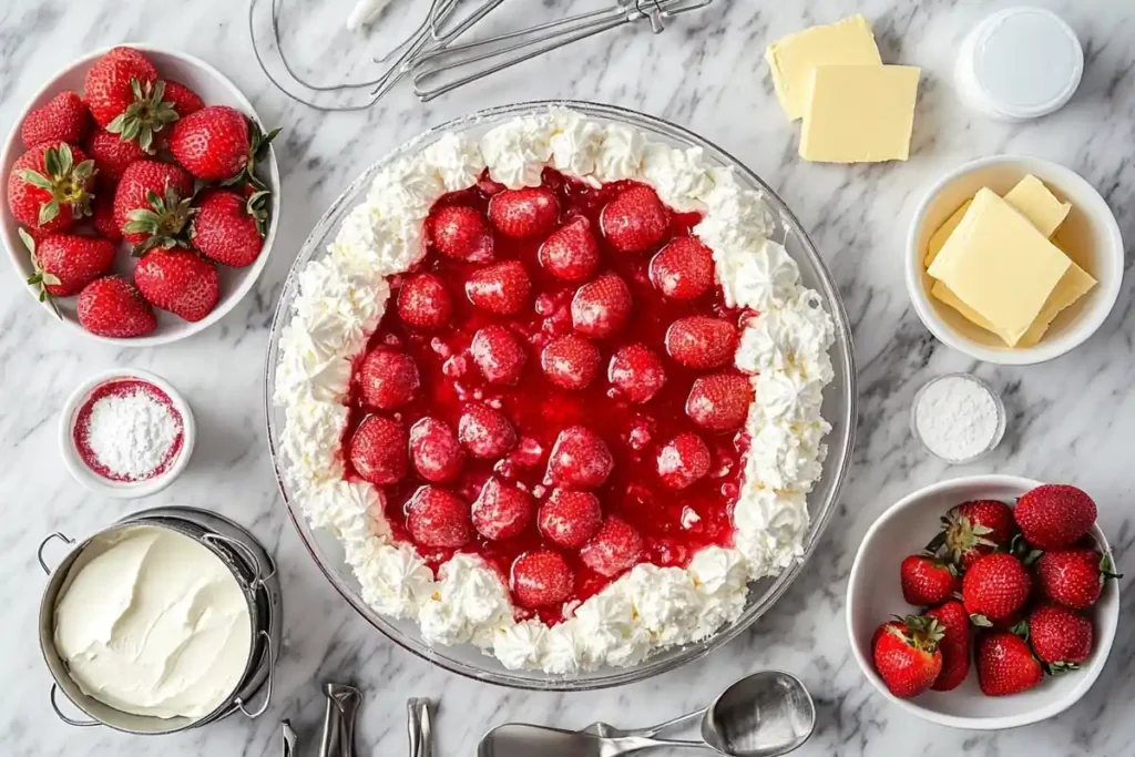 Strawberry Cheesecake Dump Cake