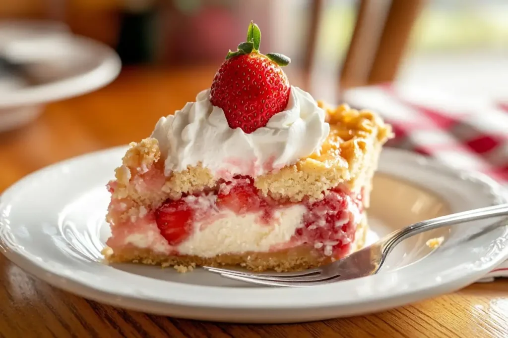 Strawberry Cheesecake Dump Cake