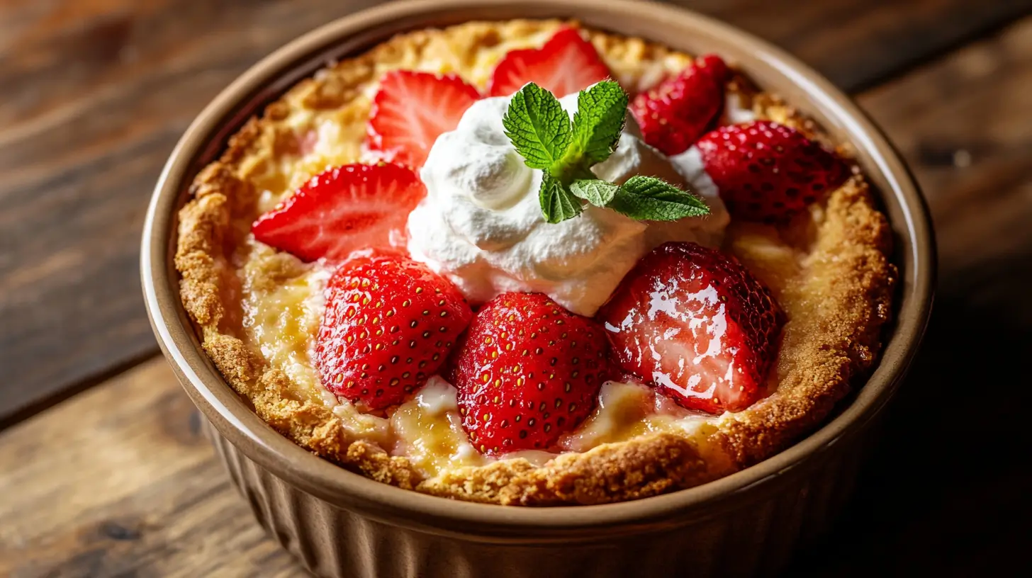 Strawberry Cheesecake Dump Cake