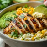 Street Corn Chicken Rice Bowl Recipe